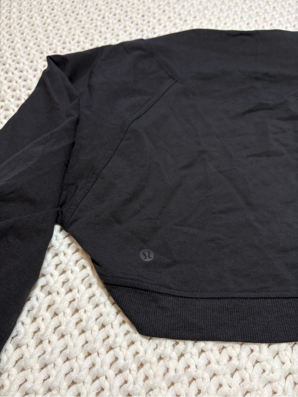 lululemon French Terry long sleeve shrug in black size 6 - Picture 5 of 15